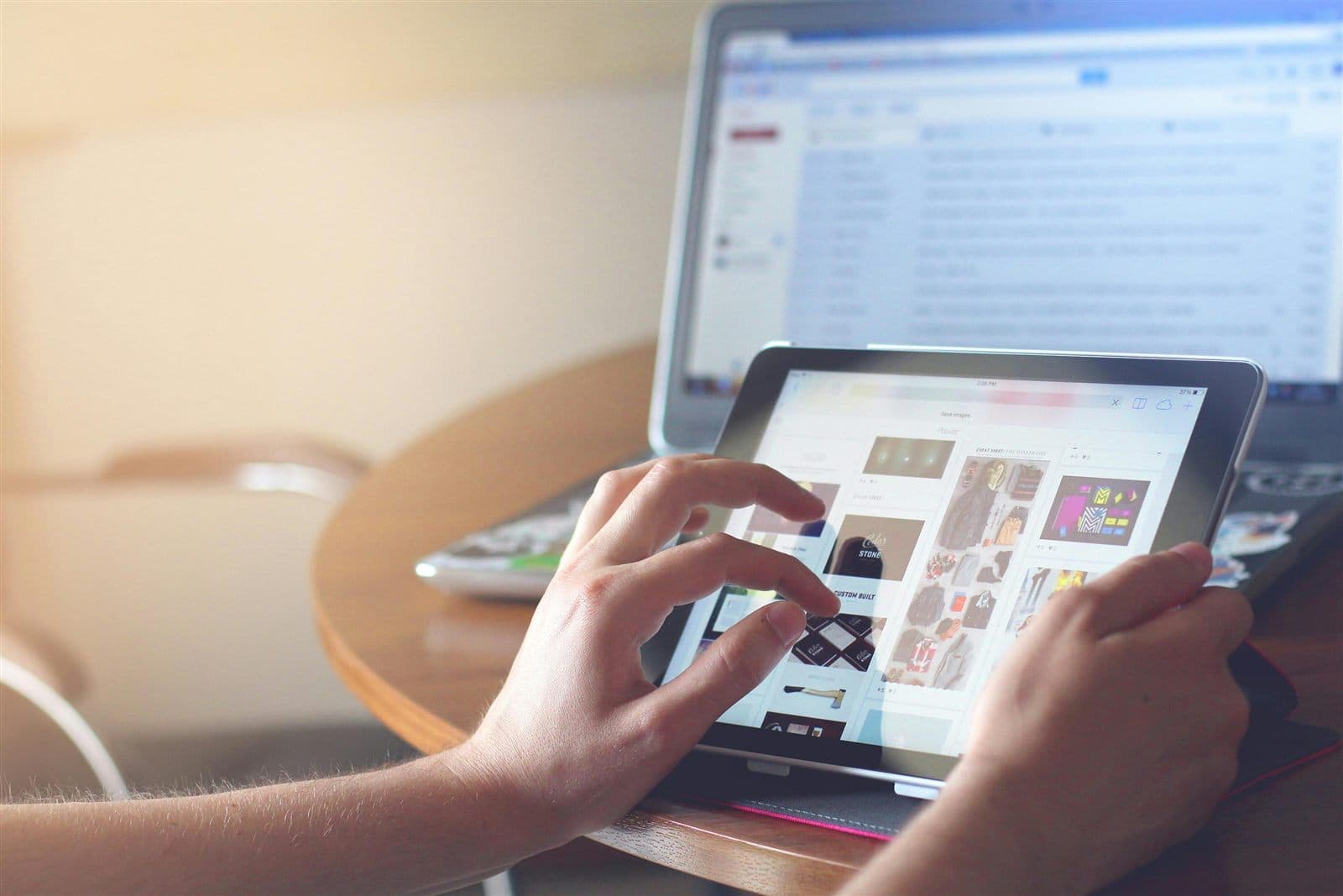 Content and social planning in warm afternoon light